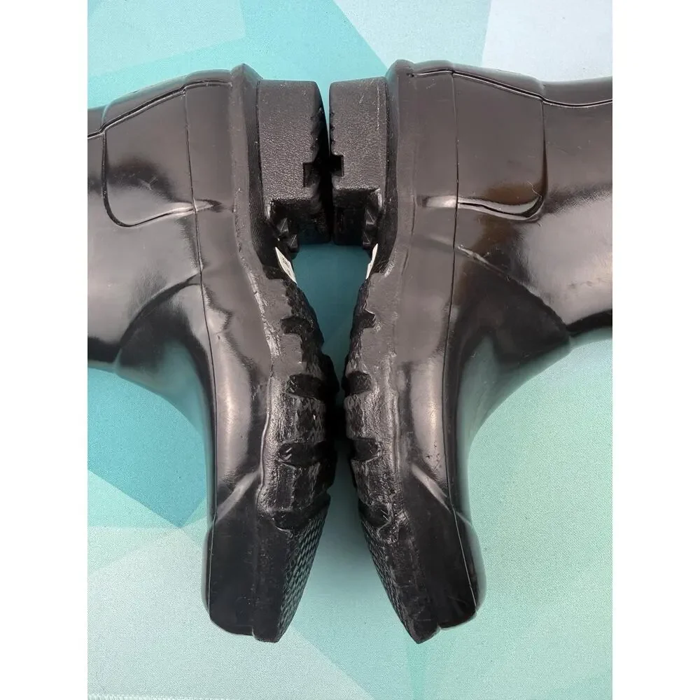 Hunter Original Kids Gloss Black Rain Boots Youth US 1 EU 32 Waterproof